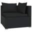 Vidaxl 12 Piece Garden Lounge Set With Cushions Black Poly Rattan