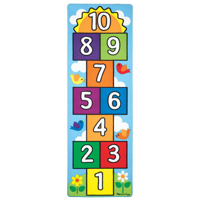 5.5'' L 75% Fabric (Polyester), 25% Plastic (PP Pellets, Latex Backing) Playmat