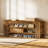 47'' Rustic Brown Wood 3-tier Shoe Bench With Open Storage, Entryway Bench For Hallway, Living Room, Or Bedroom