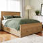 Lit plateforme en bois avec 6 tiroirs-114238014