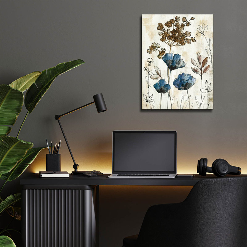 «Botanical Trio 2 Neutral» par Silvia Vassileva, art mural en verre acrylique, 12 po x 16 po