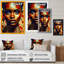 «Avant-Garde Elegant African Woman VII», reproduction sur toile-87370003-87370004