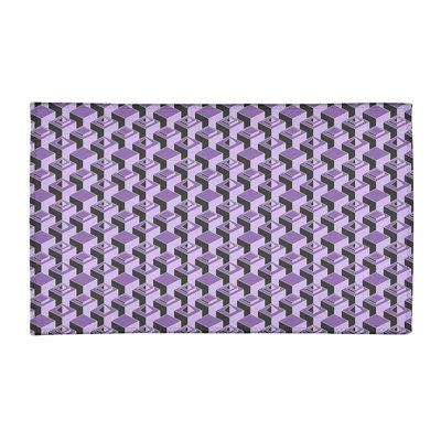 Tapis noir/mauve/mauve claire de la zone skyscrapers