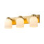 22" Mid-Century Modern 3-Light Milk Glass Bell-Shaded Vanity Light-2022847337