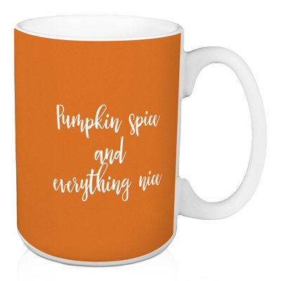 Grande tasse à café citrouille et tout beau café Napper