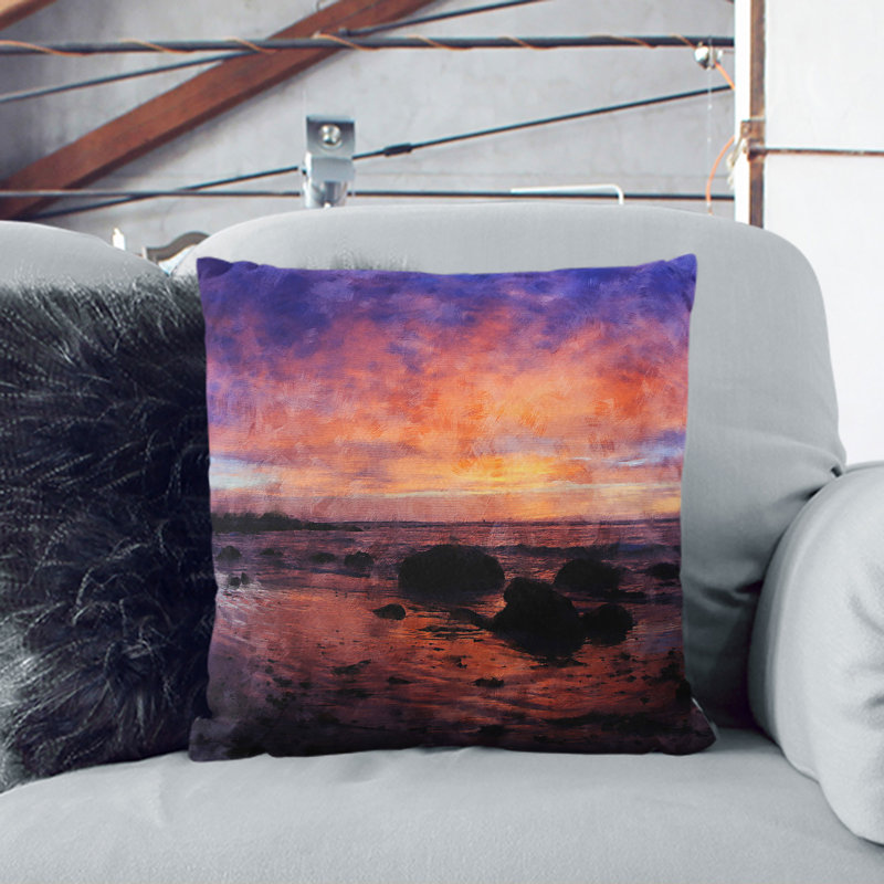 Square Cushion, 55cm H x 55cm W x 20cm D, White