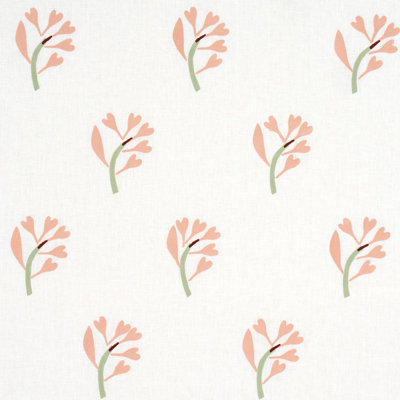 Tissu imprimé Schumacher X Caroline Z Hurley Ginkgo Hand Block