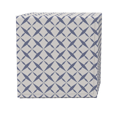 Fabric Textile Products, Inc. Napkin Set Of 4, 100% Cotton, 20X20", Criss Cross Pattern