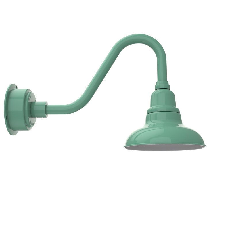 Idella LED Wall Light, Jade, 16" H x 8" W x 24" D