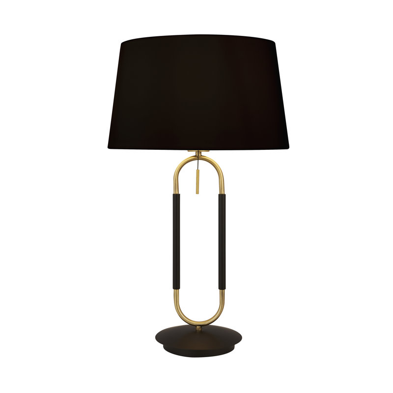 Romona Metal Table Lamp, Black, Bronze