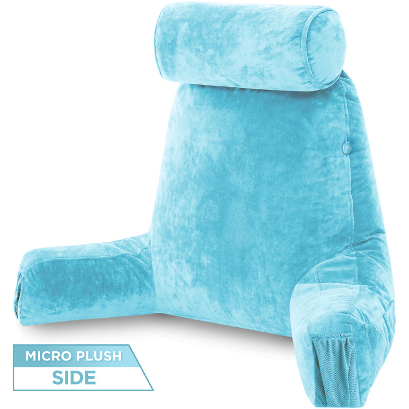 Housse et insert de coussin de lecture et de repos extérieur, Bleu rodéo