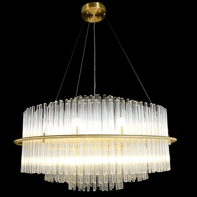 20 - Light LED Wagon Wheel Chandelier