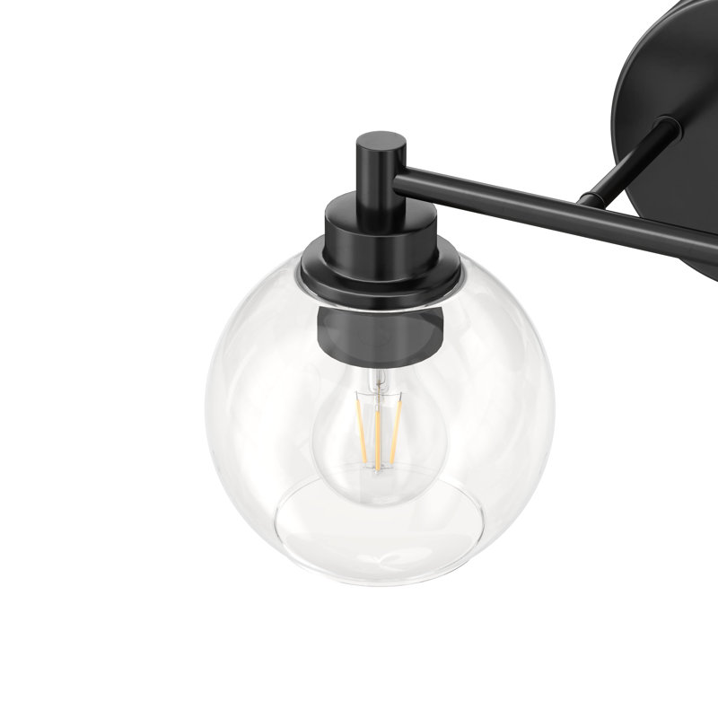 Shelburn Dimmable Vanity Light, Matte Black, 3