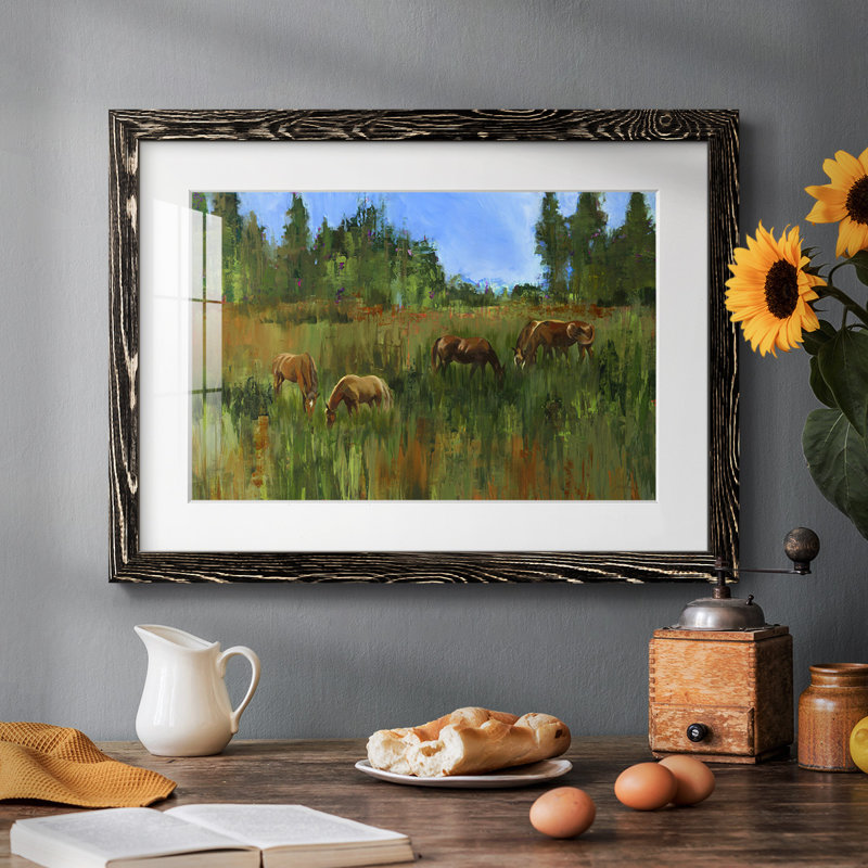 The Grass Is Always Greener, reproduction d'art encadrée, H 26 po x l 38 po x P 1,5 po, Noir