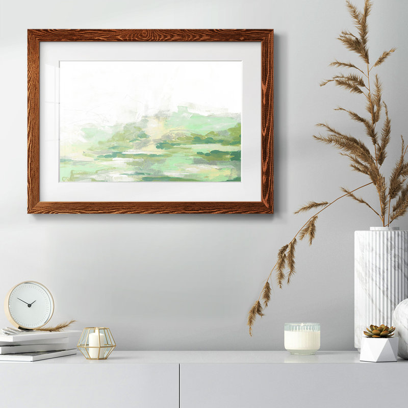 " Green Mist Vista II " Painting Print, Maple