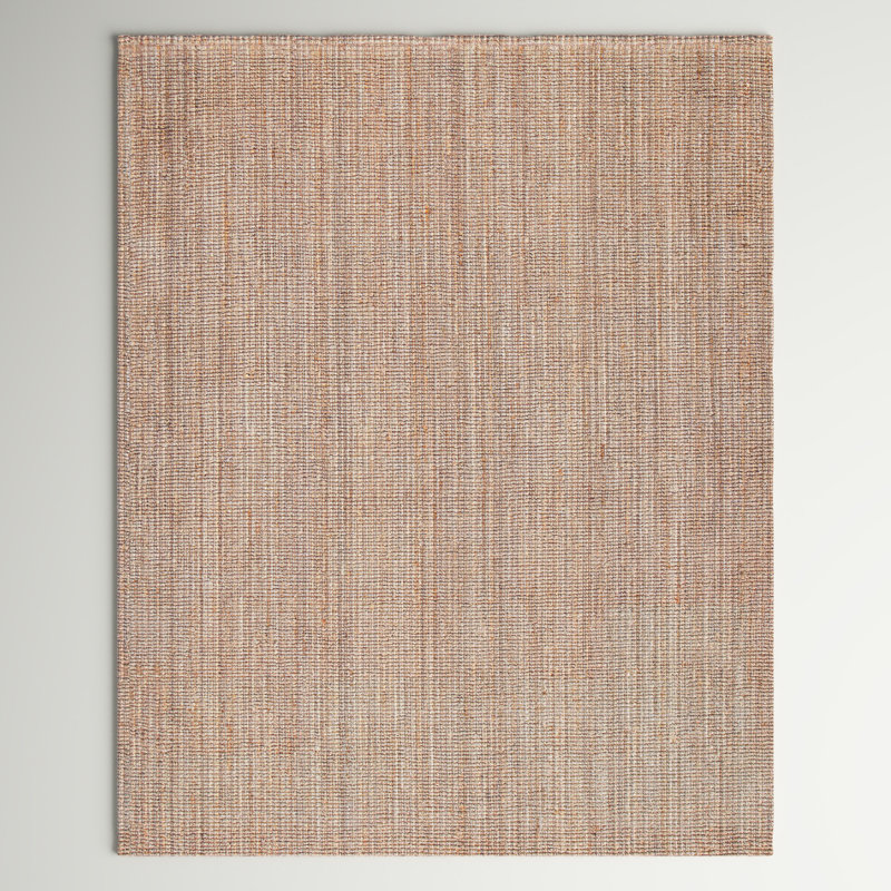 Tapis brun tissé à la main Evelynn, Rectangle de 10 pi x 14 pi