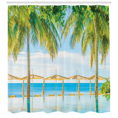 Shower Curtain with Hooks Included