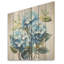 Hortensia bleue élégante II - Hydrangées sur bois-1996879368