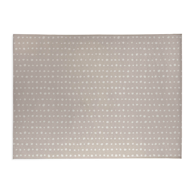 Dot Row Non-Slip Outdoor Rug, Rectangle 8' x 10'