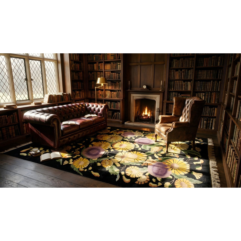 Tapis noué géométrique antique Art Deco