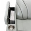 Fauteuil inclinable électrique Power Motion avec port de charge USB, rangement pour bras cachés, porte-gobelet pratique et haut-parleur Bluetooth, gris clair-2002731853