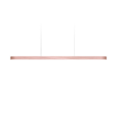 I-Line Slim Long Suspension Light - DIMTRIAC LED - Matte White Finish - Pale Rose