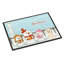 Tapis d'extérieur antidérapant Burlap Merry Christmas-18736624