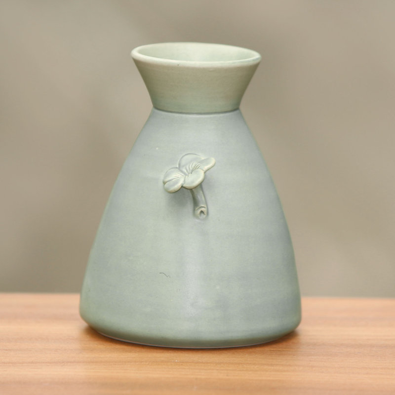 Magnifique vase en céramique de frangipanier