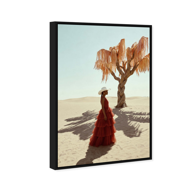 Cowgirl Couture Print by Oliver Gal, 11"H x 16"W, Black Floater Frame