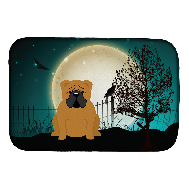 Tapis de séchage bouledogue sandpipercove halloween, Orange