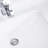 White Ceramic Undermount Washbasin - Overflow, Sound Insulation, Heat , Stain & Scratch Rust No Tap Holes Bathroom Basin Rectangular, Rust-, Faucet Emerged
