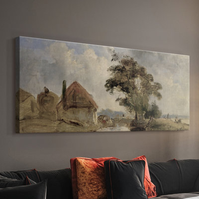 Série paysage - DCXVII - Toile tendue avec châssis - Prêt à accrocher