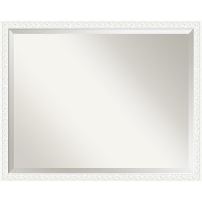 Bethany Beveled Wood Framed Bathroom Vanity Wall Mirror