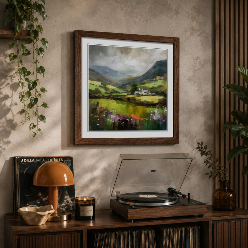 Wales Impressionism - Framed Print, Walnut