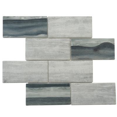 Recycled Subway Glass Mosaic Tile