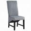 Ensemble de 2 chaises d'appoint en velours côtelé gris Kini
