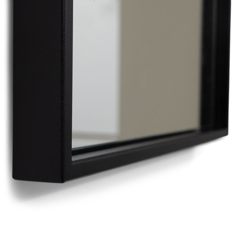 ARCH Metal Wall Mirror, Black