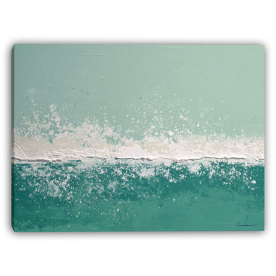 Art mural sur toile Mint Tide Splash