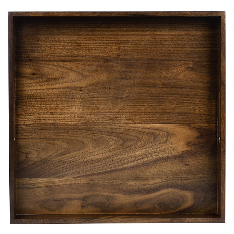 Glantz Square Solid Wood Serving Tray, 2" H x 16" W x 16" D