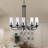 Ahsoka 5 - Light Steel Dimmable Chandelier