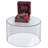 Clear Acrylic Cylinder Display, Plastic Round Container and Riser, 10"W x 8"H