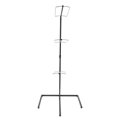 Support à selle à 3 niveaux Support de rangement autoportant en fer 30,3 po Barres de suspension 24,8 po capacité 10 lb par niveau