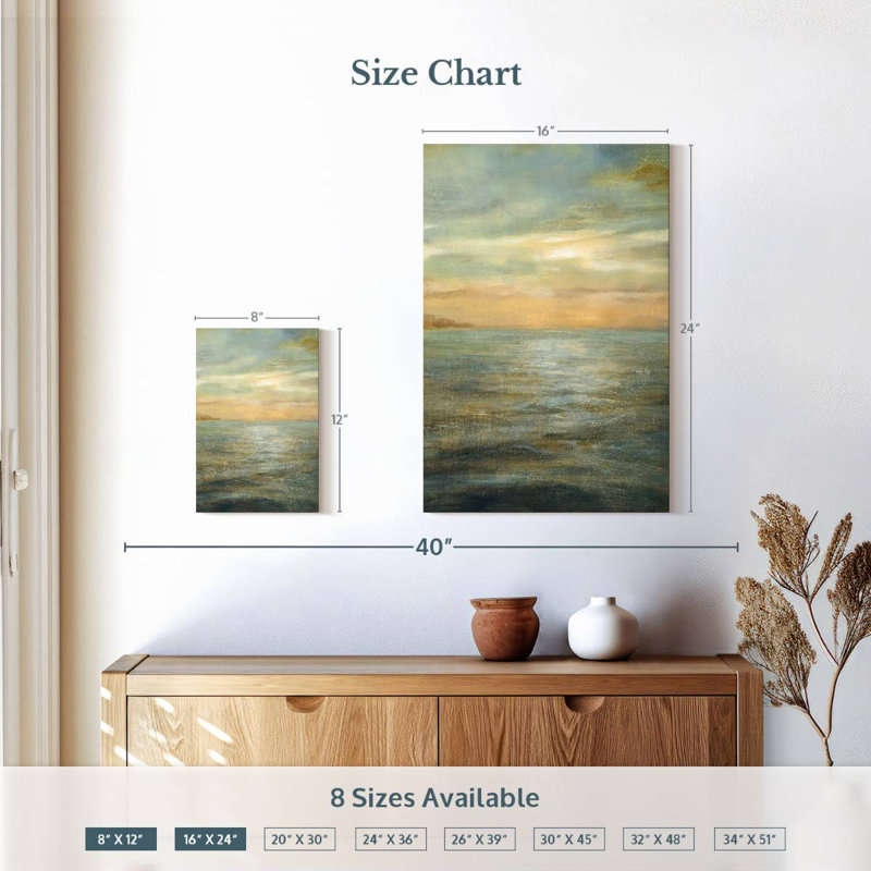 Alvord Serene Sea Clouds IV, H 24 po x l 16 po