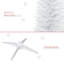 ? Décoration de Noël? Arbre de Noël artificiel, arbre de Noël mince avec 499 extrémités de branches réalistes et support en plastique-750134233