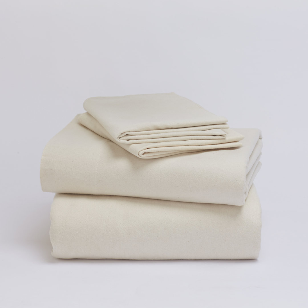 Cloud Flannel Sheet Set Coyuchi 