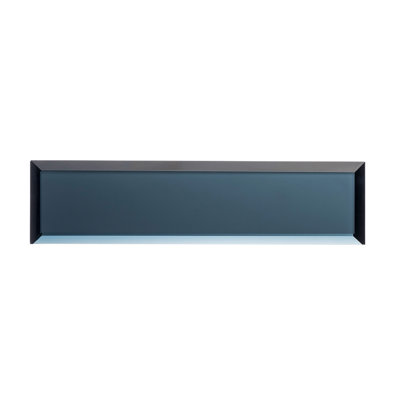 Carreau de mur de style métro en verre biseauté 3 "x 12" Vega