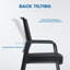 Fauteuil de bureau avec dossier en filet et accoudoirs Corrigan Studio®