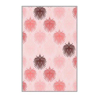 Tapis de couloir élégant 2,6 x 4,9 pi, 100% polyester, avec une hauteur de poils de 8 mm | Pois antibactérien et antidérapant en feutre de PVC | Lavable à la machine, impression numérique 3D | Parfait pour les vestibules et les espaces de vie