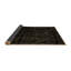 Tapis oriental en laine / polyester tissé à la machine en noir-76866379