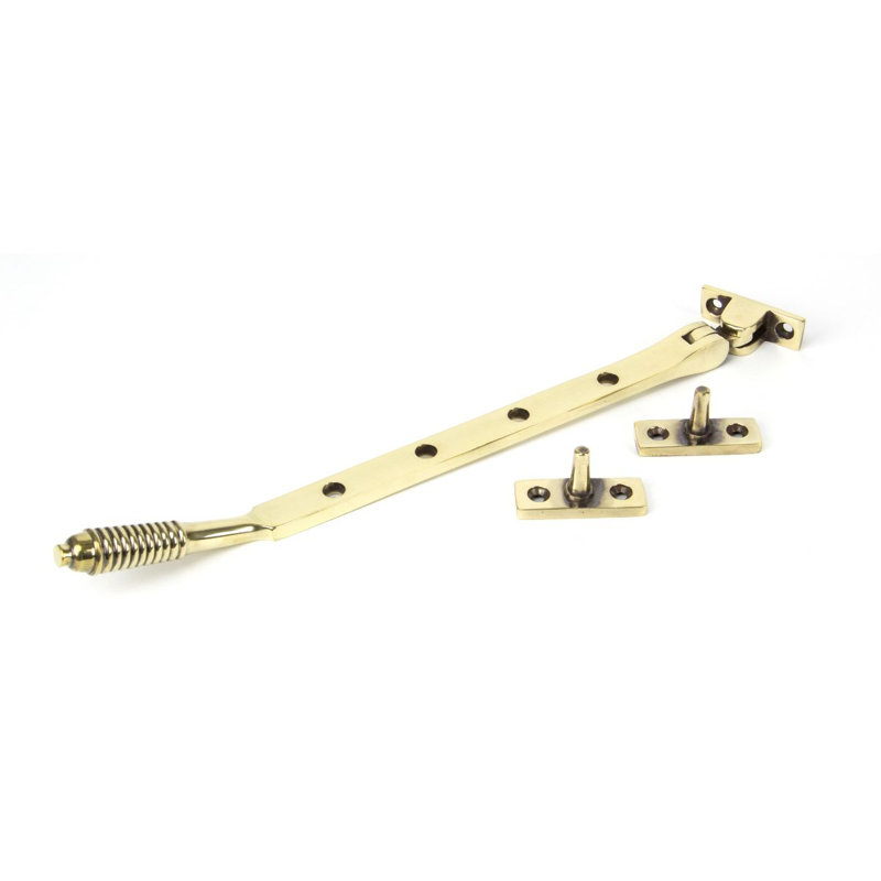 Reeded Stay Door Accessory, Aged Brass